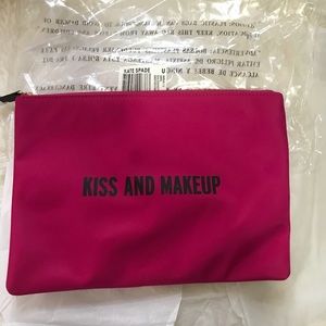 Kate spade pouch- “kiss and makeup” new!